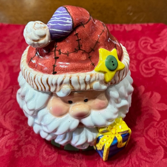 Santa Candy Dish with Lid - Picture 1 of 2